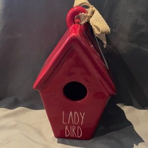 Rae Dunn - LADY BIRD - red birdhouse